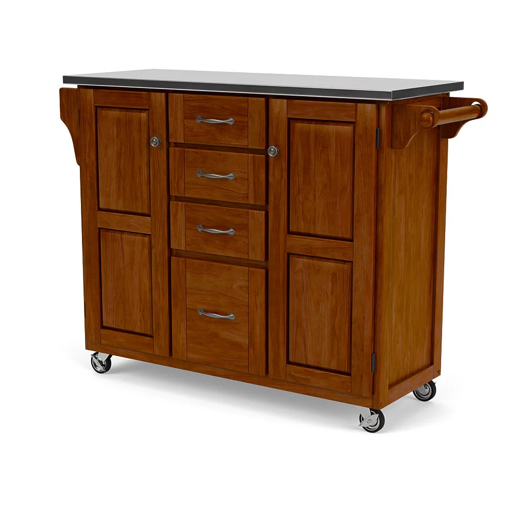 Homestyles Create-a-Cart Brown Kitchen Cart