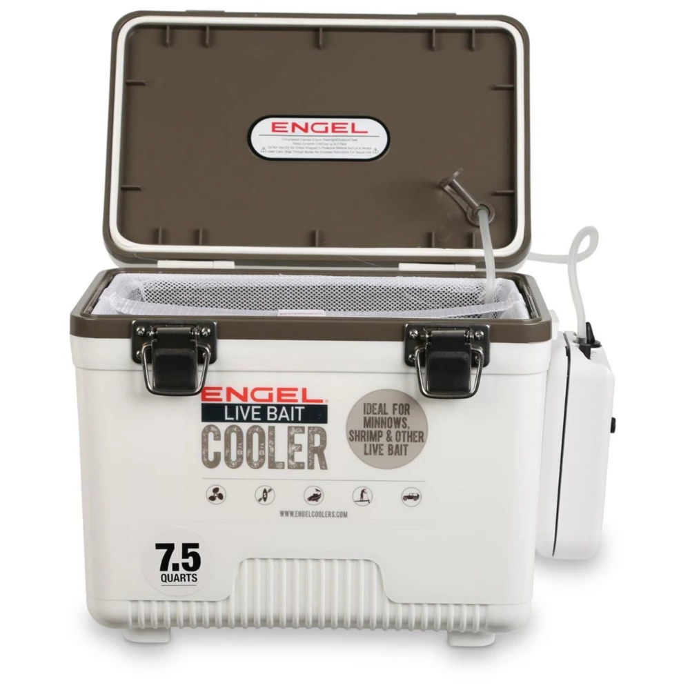 Engel 7.5 Qt Live Bait Cooler. White