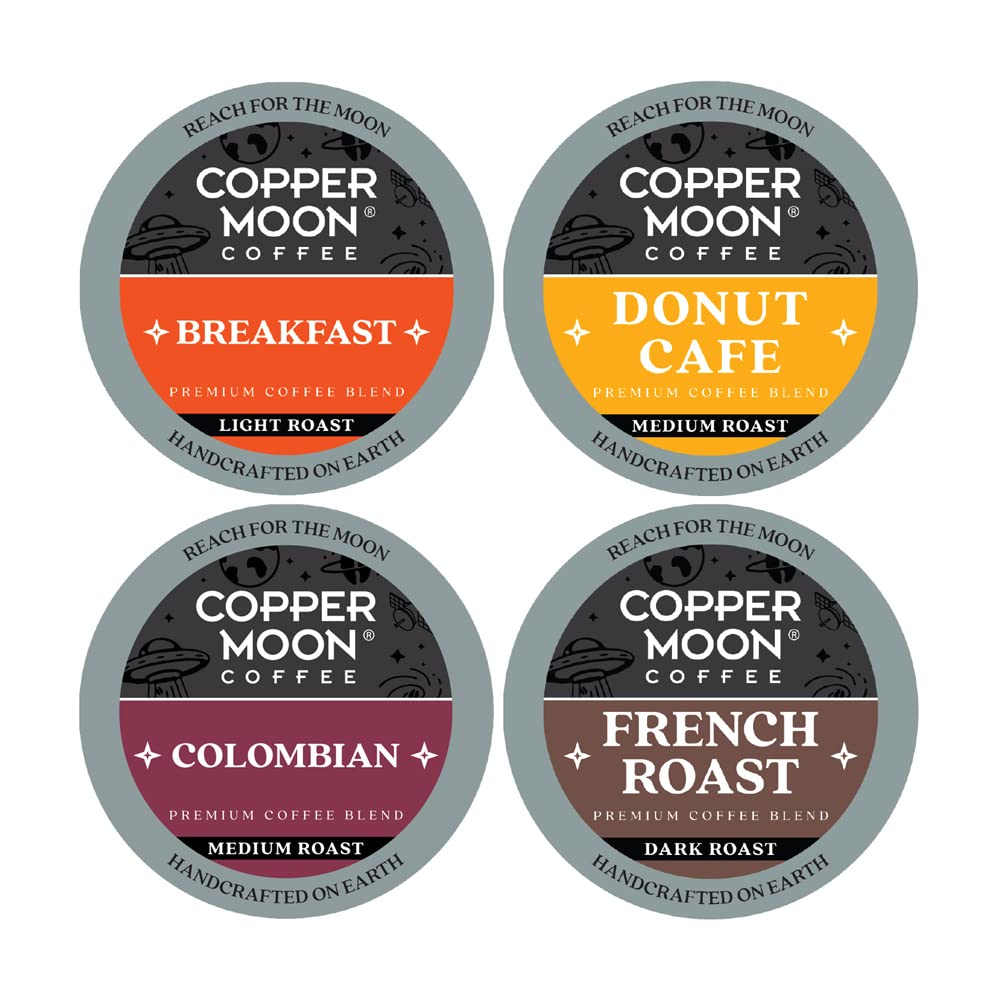 Copper Moon Single Serve Coffee Pods for Keurig K Cup Brewers. Variety Pack. 80 Count