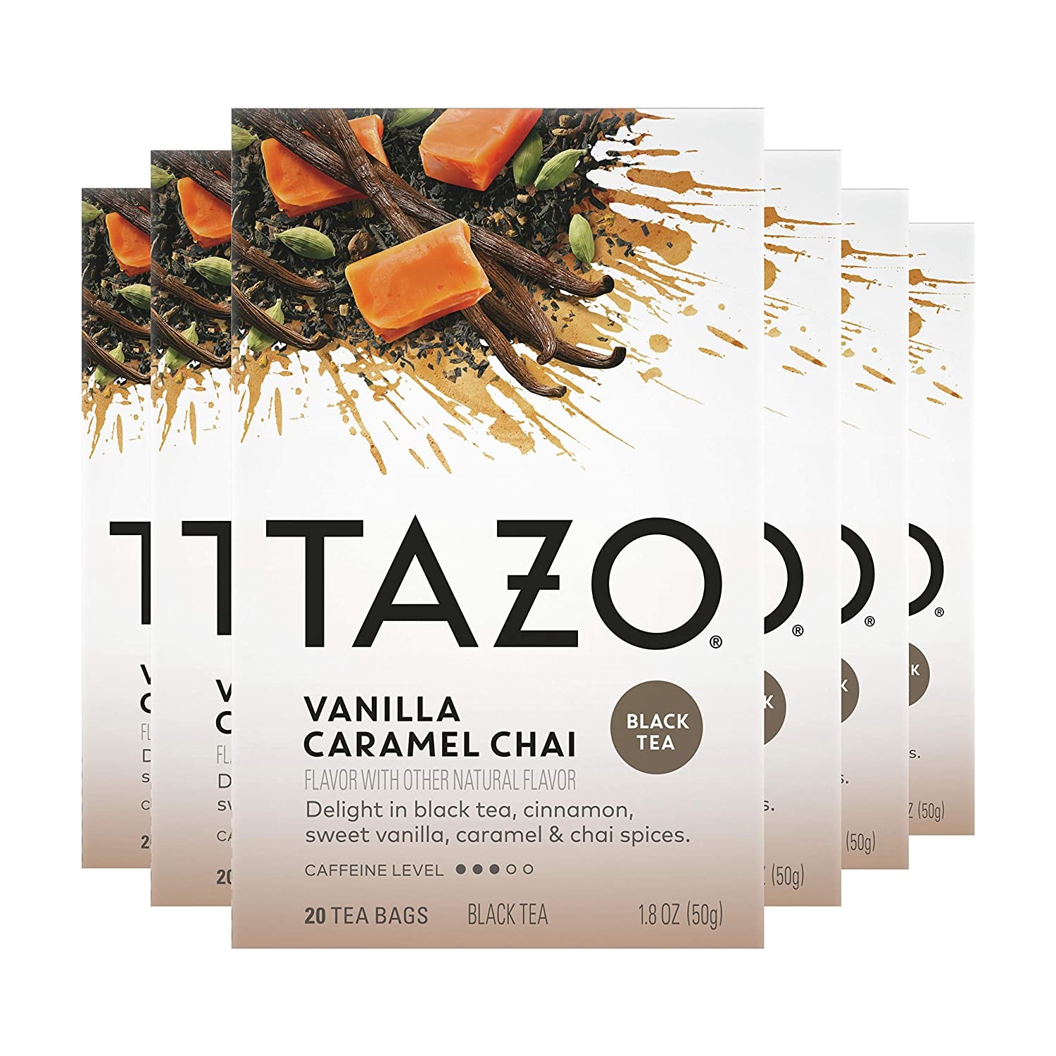 TAZO Calming Chamomile. Herbal Tea Caffeine. Tea Bags. 20 Count. 6 Pack.