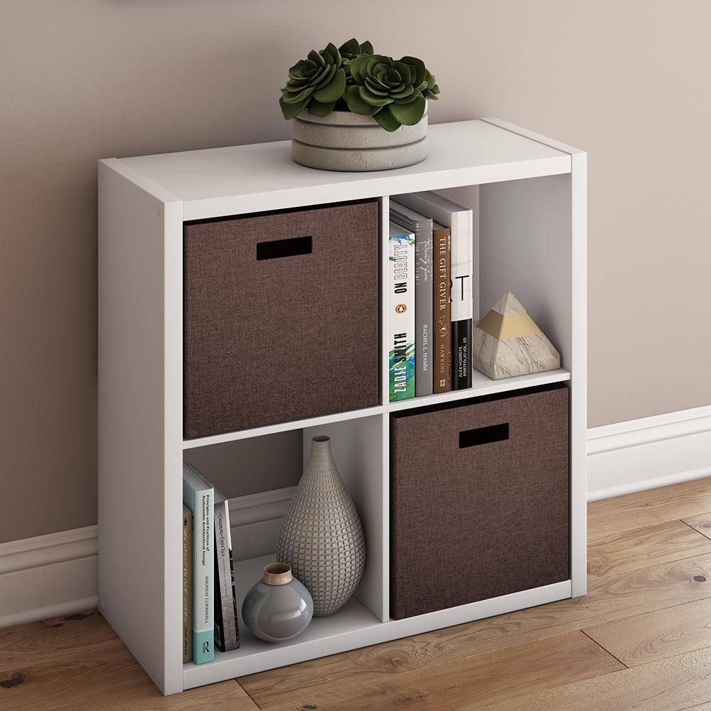 ClosetMaid 4549 30 in. H x 29.84 in. W x 13.50 in. D White Wood Large 4-Cube Organizer