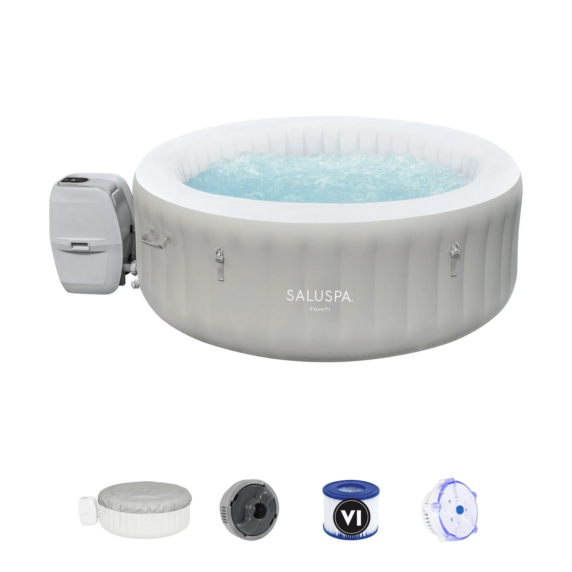 Bestway SaluSpa Tahiti AirJet Inflatable Hot Tub Spa with LED Lights