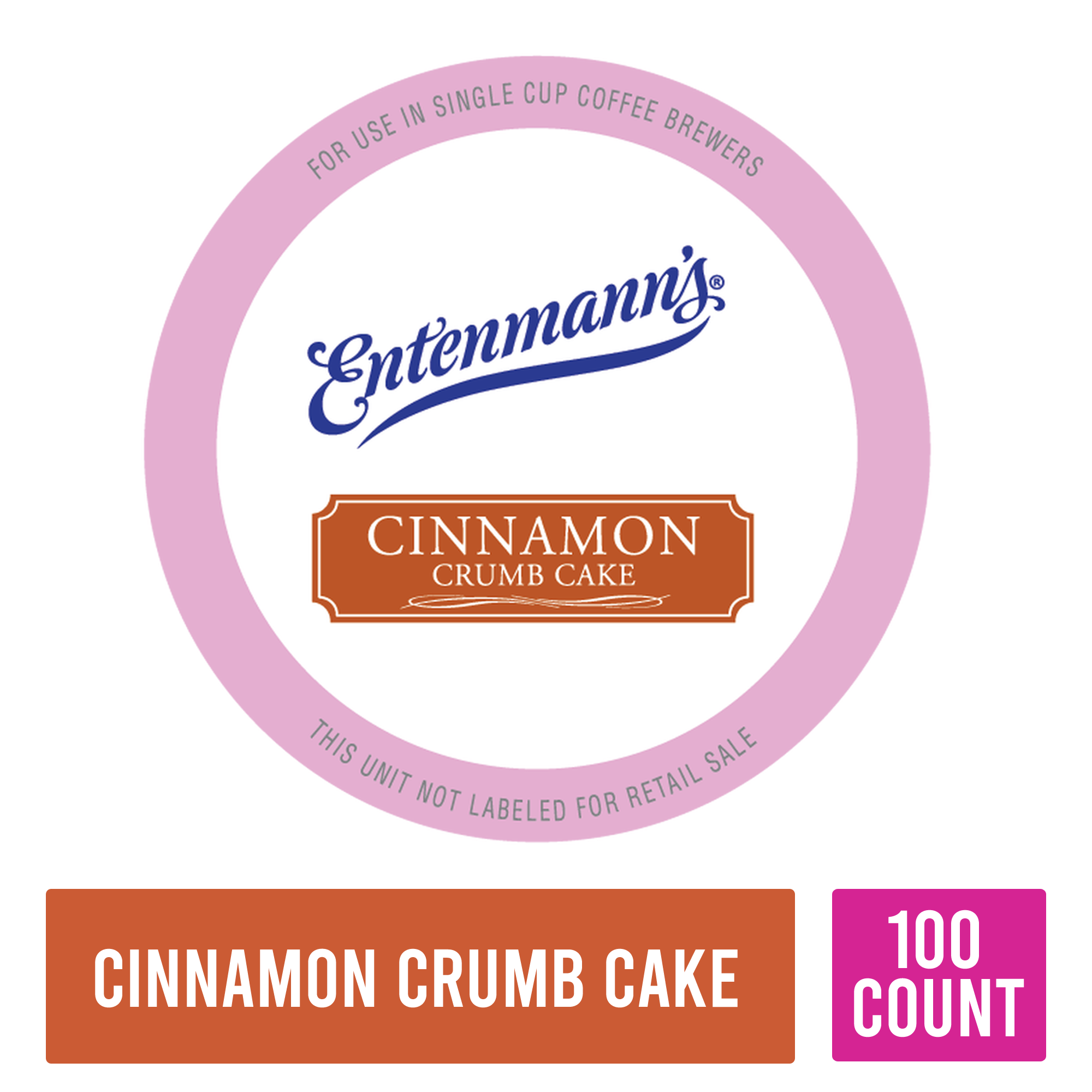 Entenmann-s Single Serve Coffee 100 Count (Cinnamon Crumb Cake)
