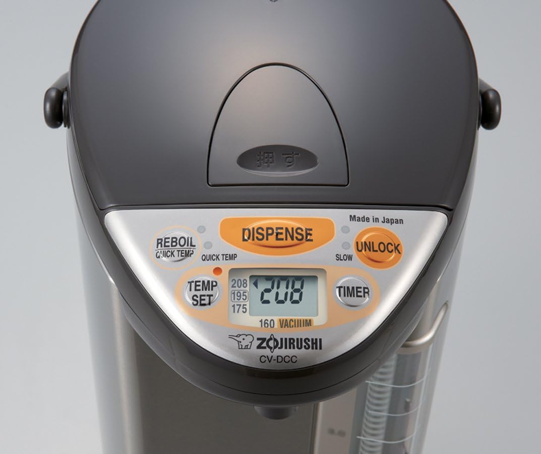 Zojirushi 586361-CV-DCC40XT America Corporation Ve Hybrid Water Boiler And Warmer. 4-Liter. Stainless Dark Brown