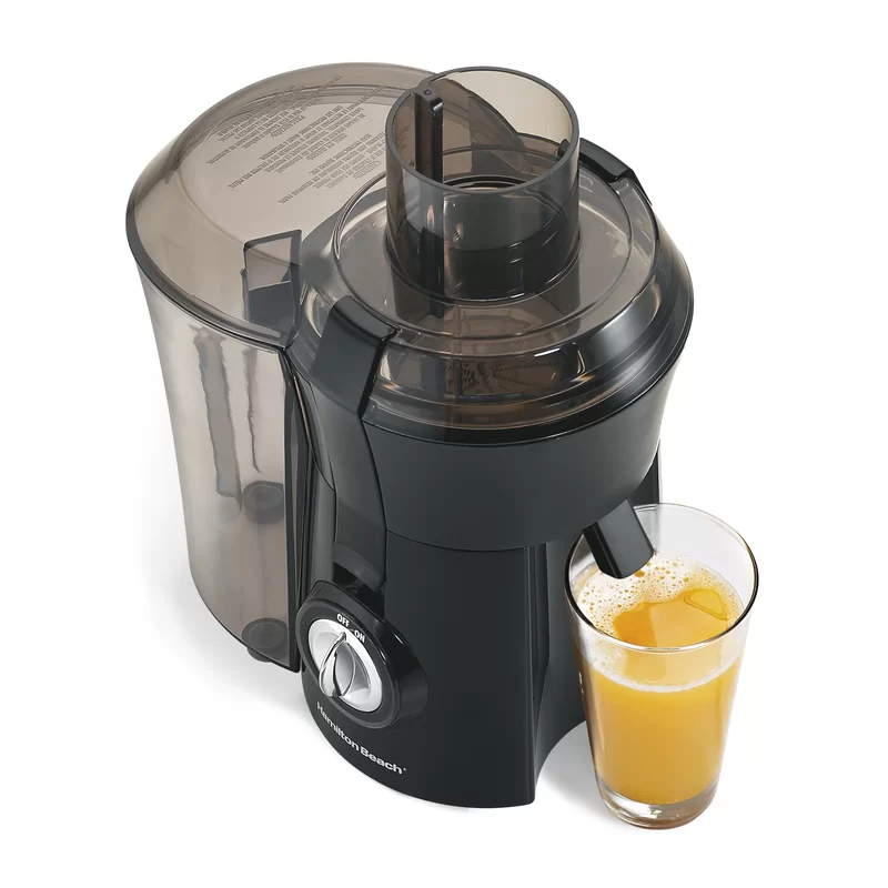 Hamilton Beach 67601 Big Mouth 800-Watt 10 oz. Black Centrifugal Juice Extractor