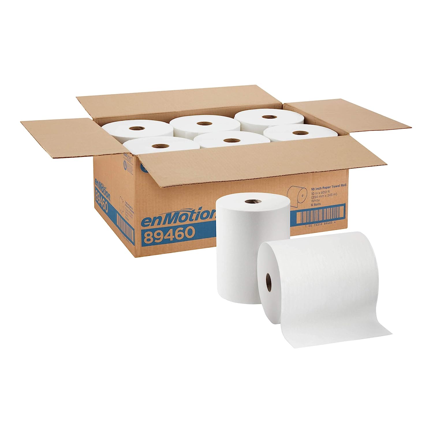 enMotion 10 Paper Towel Roll by GP PRO (Georgia-Pacific). White. 89460. 800 Feet Per Roll. 6 Rolls Per Case