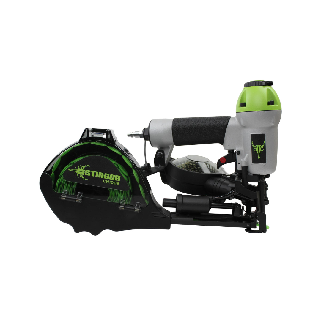 STINGER CN100B Cap Nailer 1-in 15-Degree Pneumatic Roofing Nailer