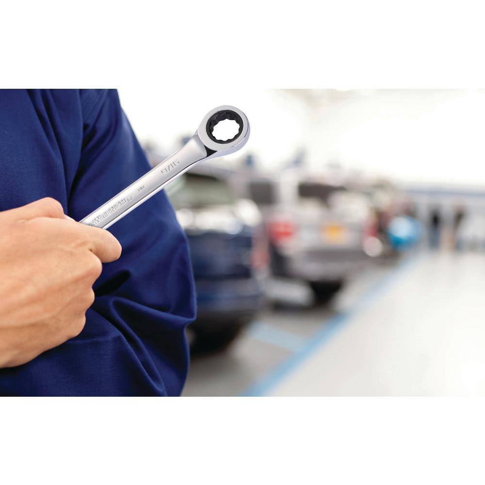 GEARWRENCH 85998 72-Tooth 12-Point SAE XL GearBox Double Box Ratcheting Wrench Set (9-Piece)