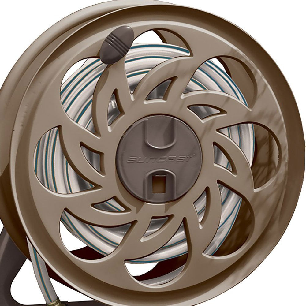 Suncast CPLSTA125B 125′ Wall-Mounted Side Tracker Garden Hose Reel for 5/8″ Hose