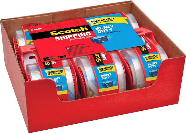 Scotch Heavy Duty Packaging Tape. 1.88″ x 22.2 yd. Designed for Packing