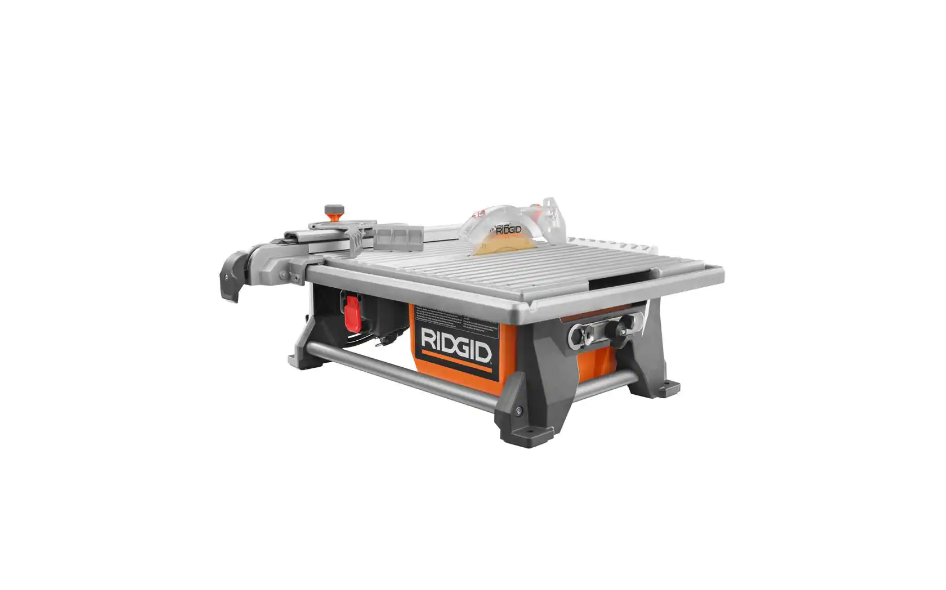 RIDGID R4021SN 6.5 Amp Corded 7 in. Table Top Wet Tile Saw with Stand