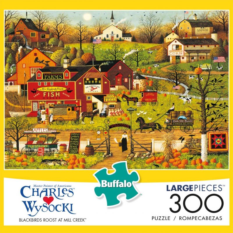 Buffalo Games - Charles Wysocki - Blackbirds Roost at Mill Creek - 300 Pieces