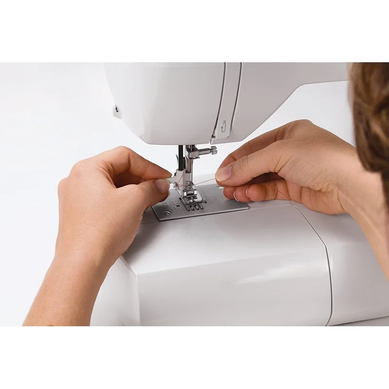 SINGER 6180 Brilliance Portable Sewing Machine with Easy Threading and Free Arm. White/Gray