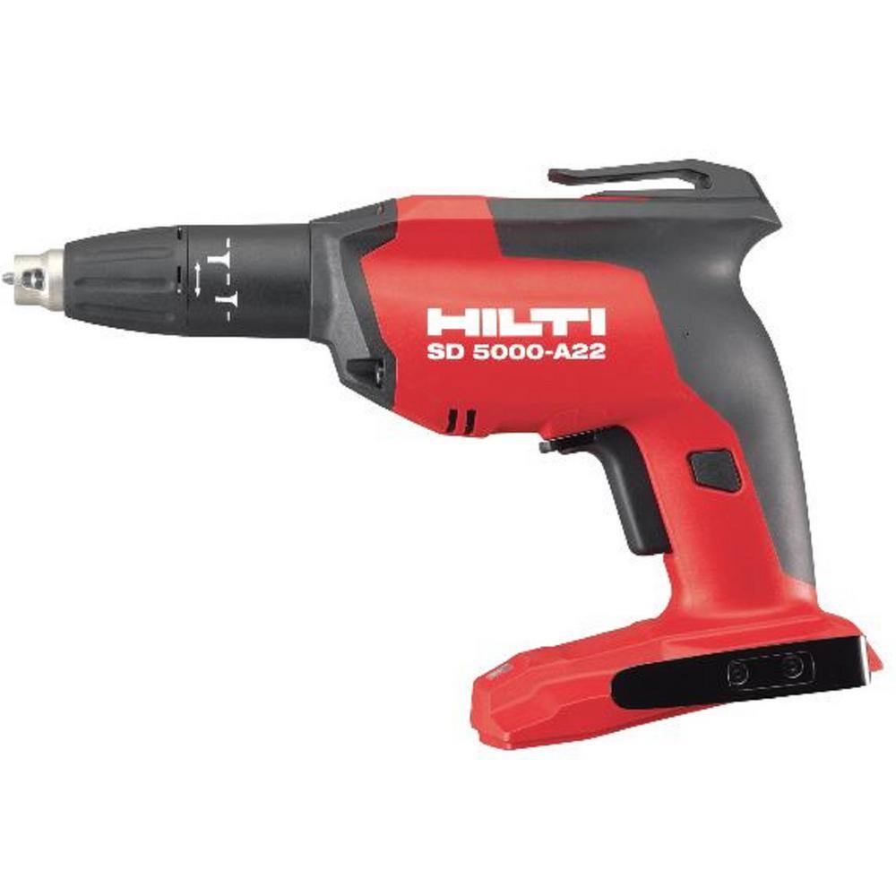 Hilti 2236890 22-Volt Lithium-Ion 1/4 in. Hex Brushless Cordless High Speed Drywall Screwdriver SD 5000 Tool Body w/ 2 in. Bit Holder
