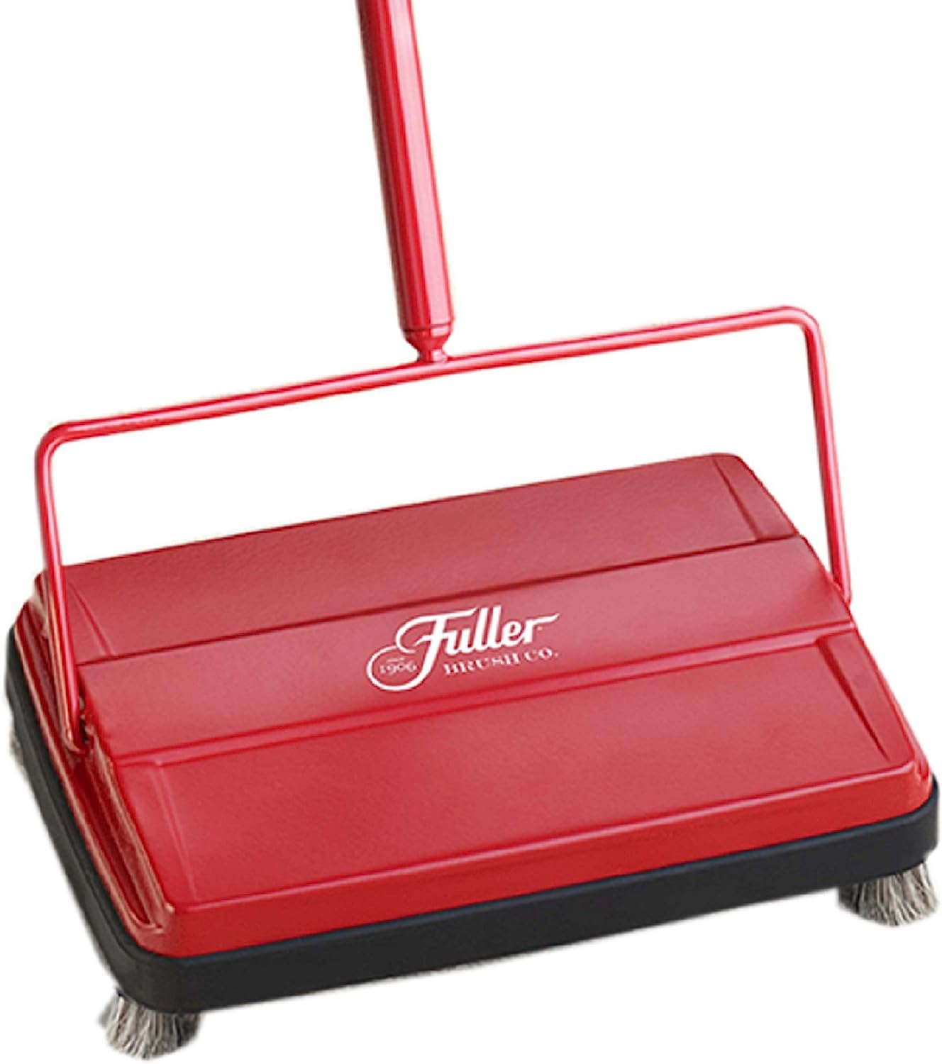 Fuller Brush 17052 Electrostatic Carpet & Floor Sweeper - 9″ Cleaning Path - Lightweight - Ideal for Crumby Messes - Works On Carpets & Hard Floor Surfaces Red