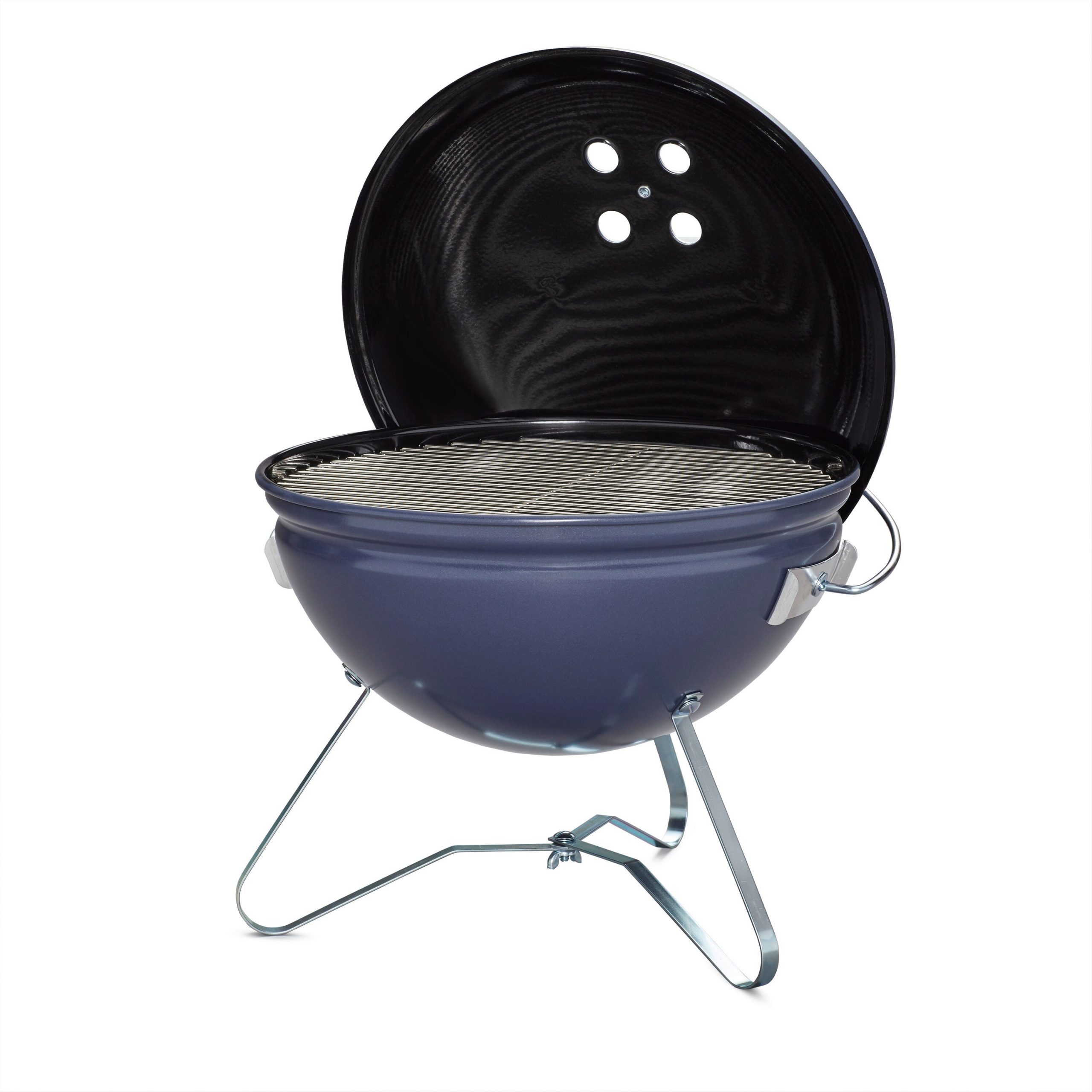 Weber 1126801 Smokey Joe Premium 14-in W Slate Blue Kettle Charcoal Grill