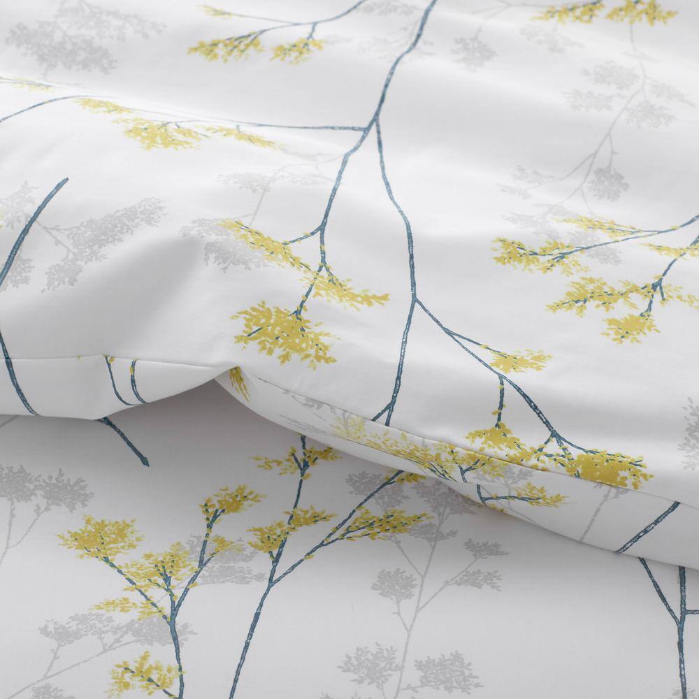 The Company Store  Legends Hotel Madaline White Multi King Wrinkle-Free Sateen Comforter