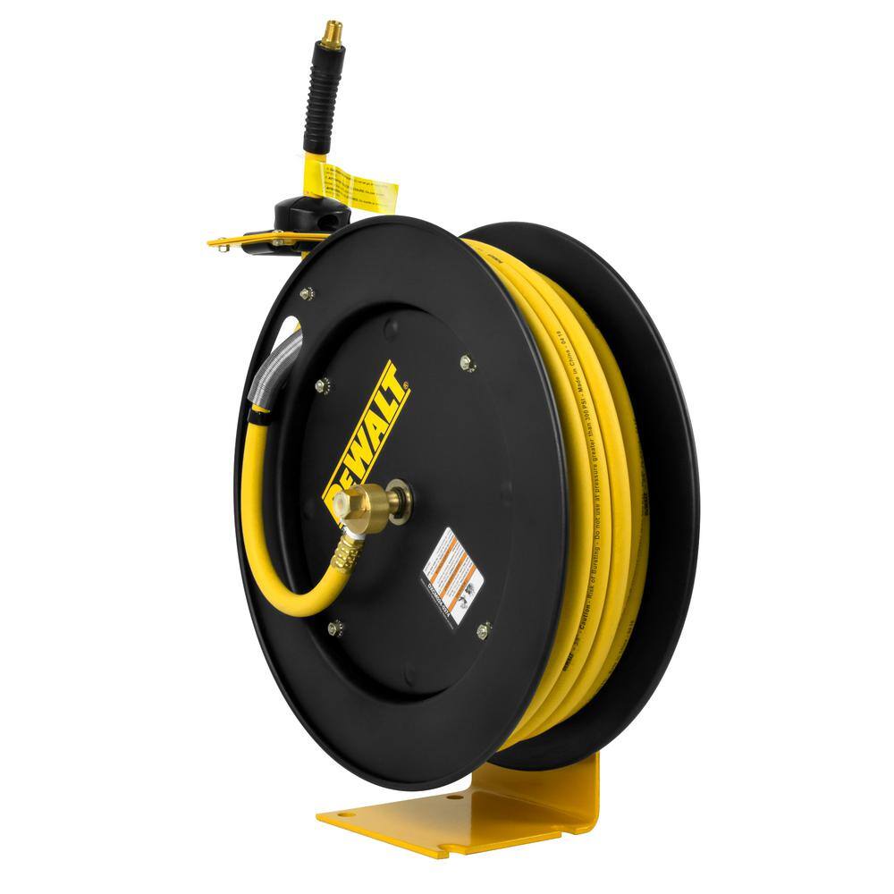 DEWALT DXCM024-0374 3/8 in. x 50 ft. Single Arm Auto Retracting Air Hose Reel