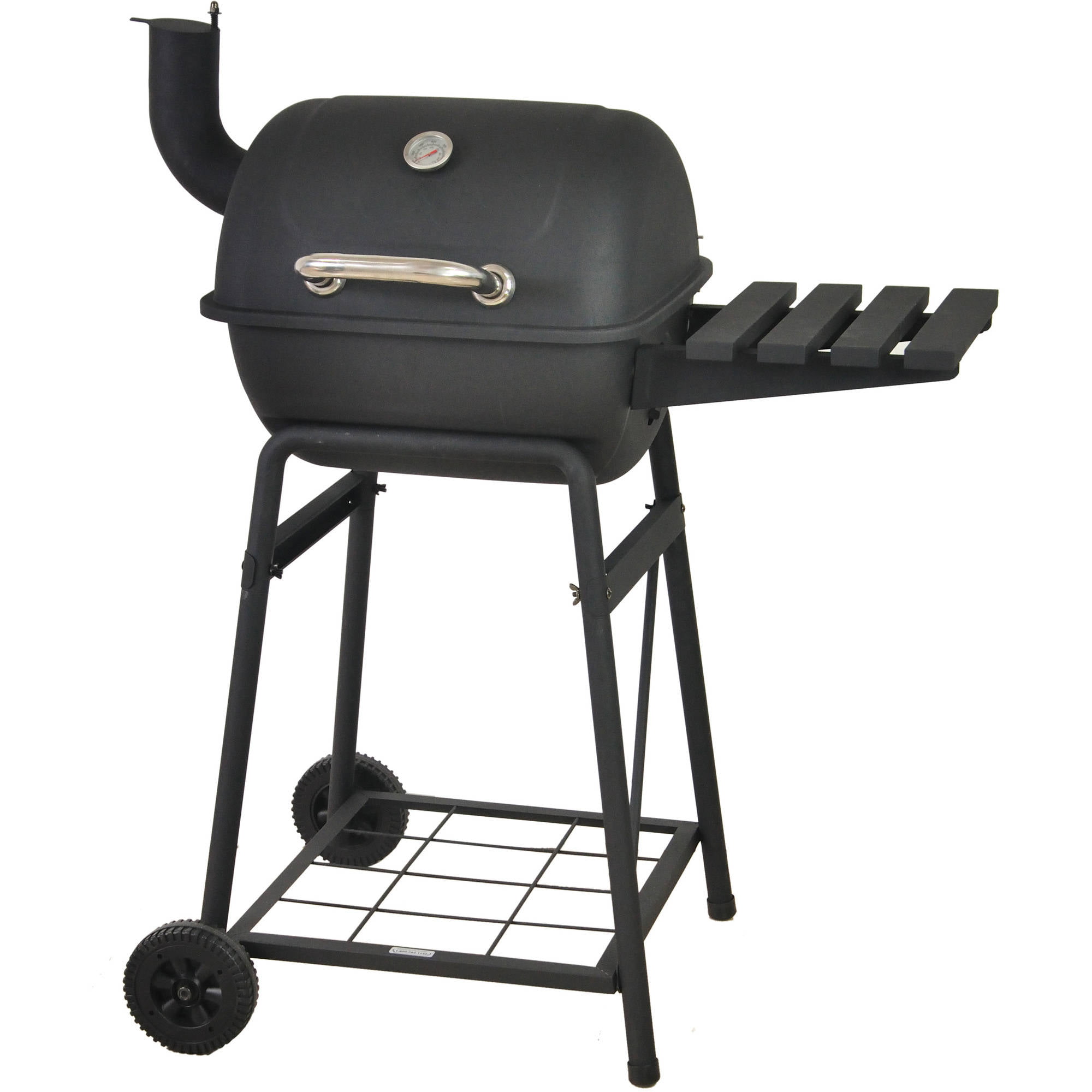 RevoAce 26″ Mini Barrel Charcoal Grill with Side Shelf. Black. CBC1760W