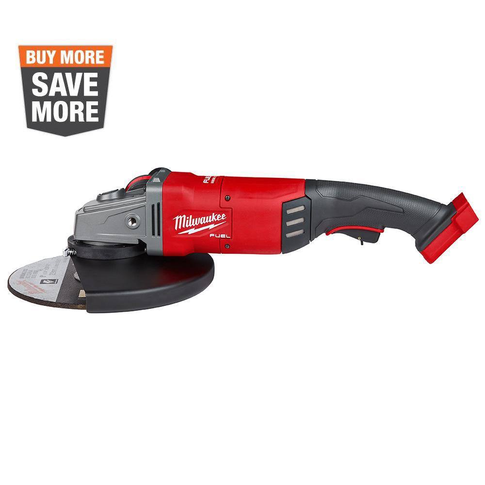 Milwaukee 2785-20 M18 FUEL 18V Lithium-Ion Brushless Cordless 7 in./9 in. Angle Grinder (Tool-Only)