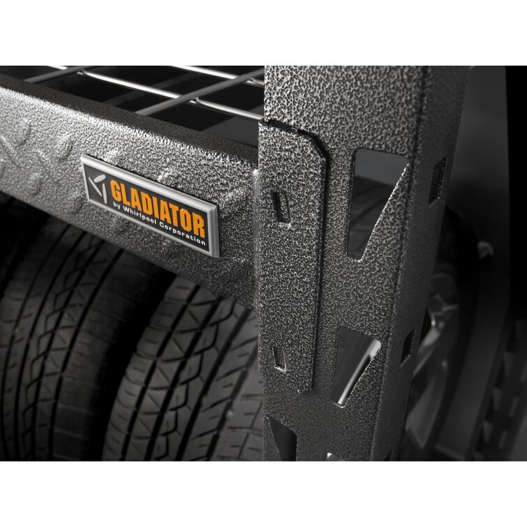 60″ Wide Heavy Duty Rack With Four 18″ Deep Shelves - Gray