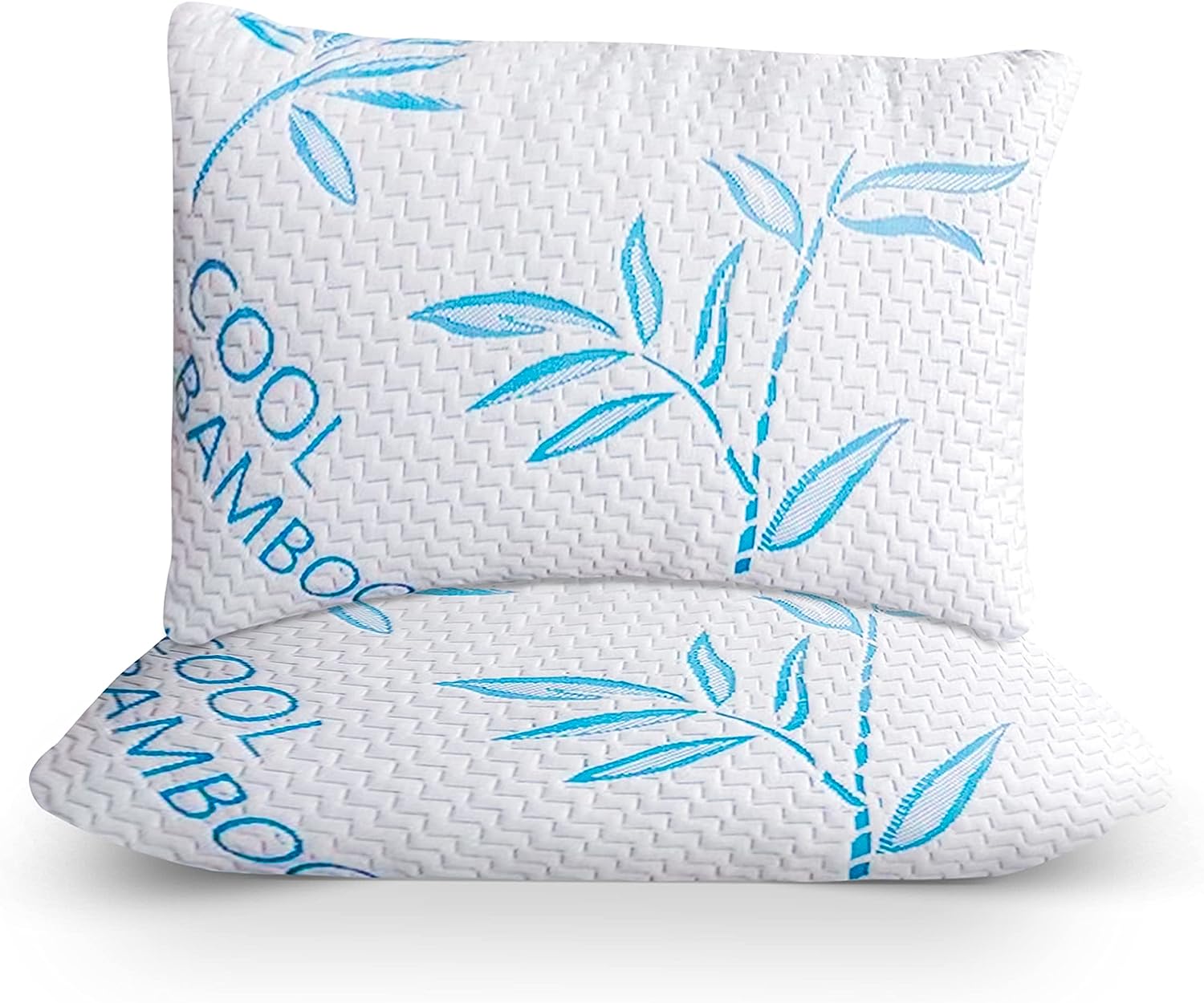 Potomac Home Goods 2 Pack Cool Bamboo Pillows for Sleeping - Adjustable Bed Pillows for Sleeping - Luxury Pillow for Side. Stomach and Back Sleepers (King Size 2 Pack)