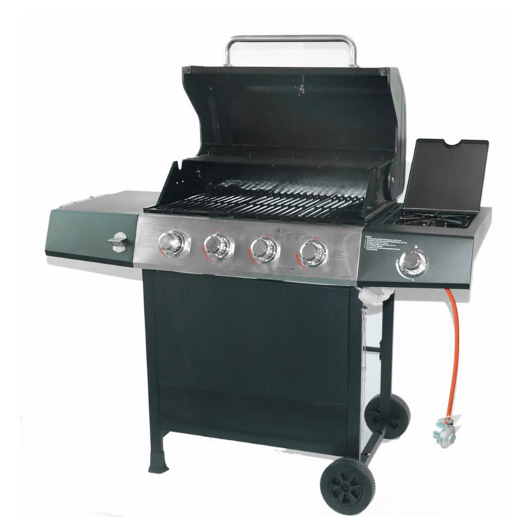 Grill Boss 4 - Burner Countertop Liquid Propane 48000 BTU Gas Grill with Side Burner