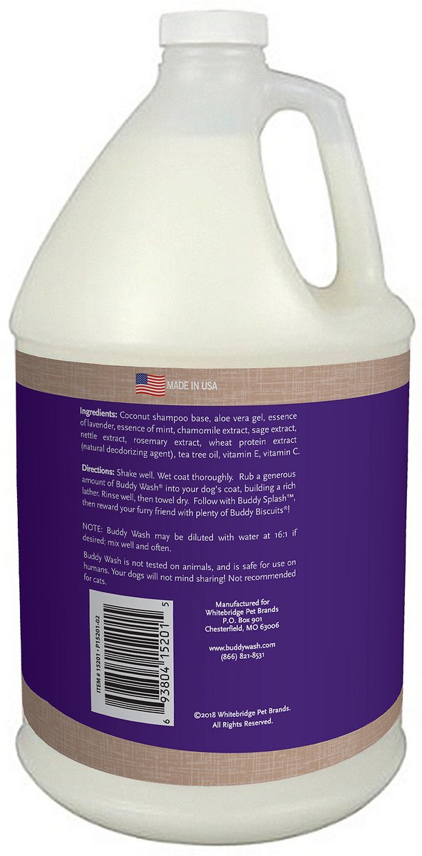 Buddy Wash Original Lavender & Mint Dog Shampoo & Conditioner (1-gal bottle)