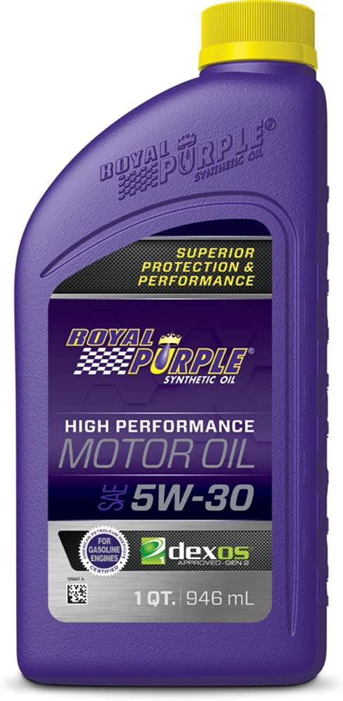 Royal Purple (06530-6PK API-Licensed Heavy Duty SAE 5W-30 High Performance Synthetic Motor Oil - 1 Quart. (Case of 6)