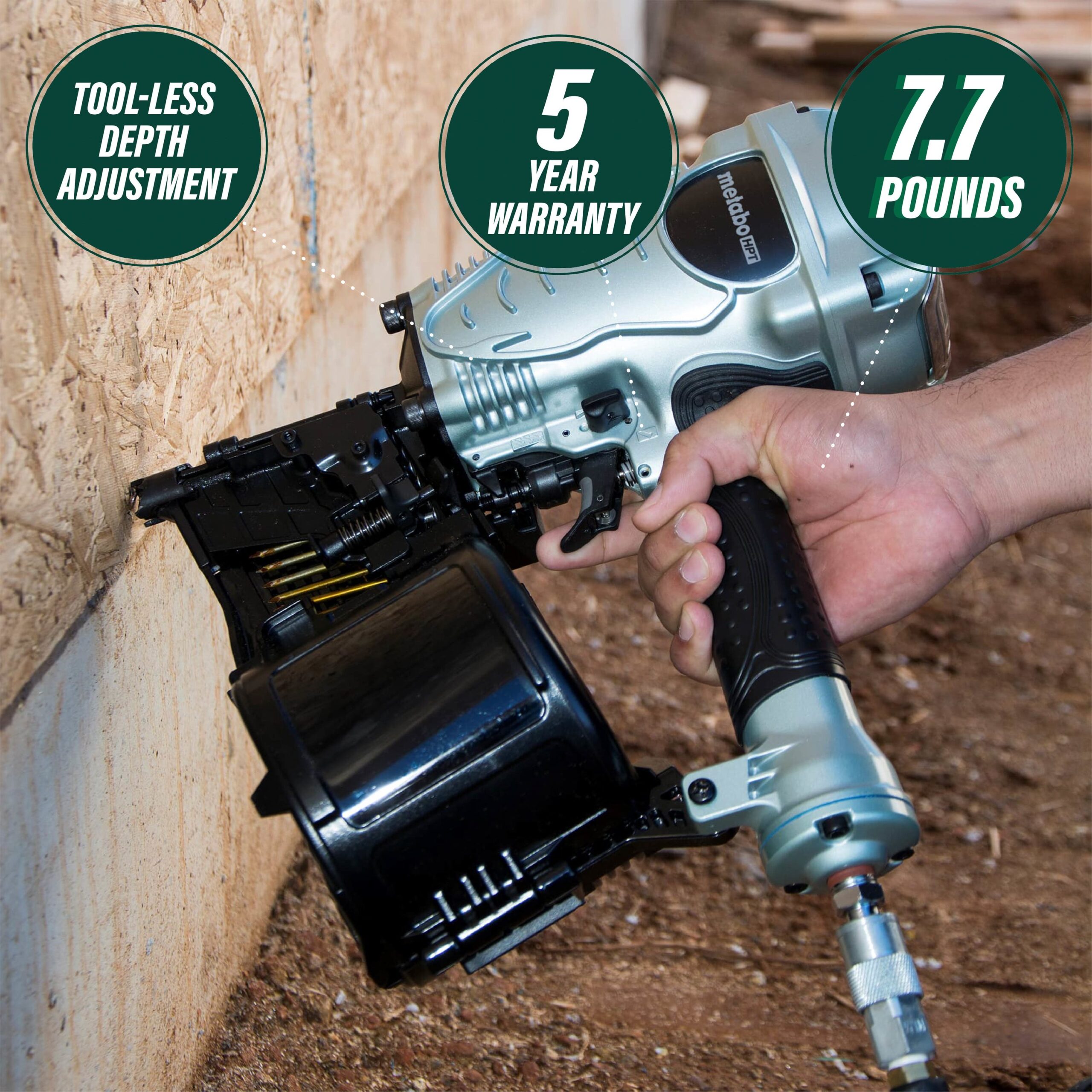 Metabo HPT 3.5-in 15-Degree Pneumatic Framing Nailer