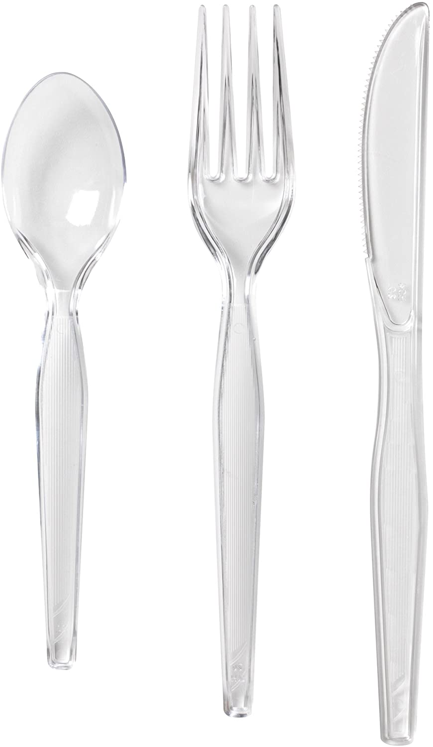 Dixie Clear Heavyweight Plastic Combo Cutlery with Reclosable Tray (180 ct.)