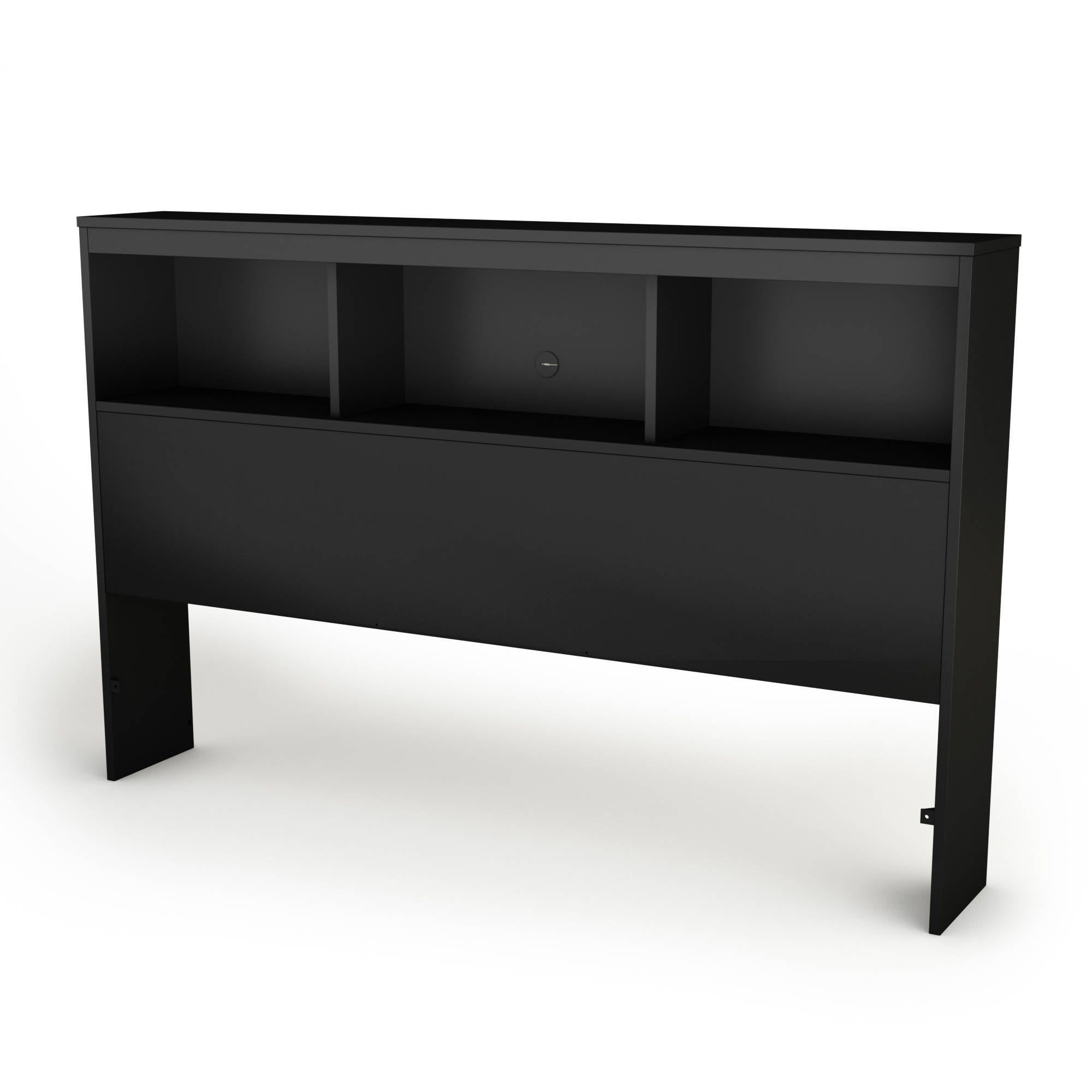 South Shore Spark Bookcase Headboard. Full. Black