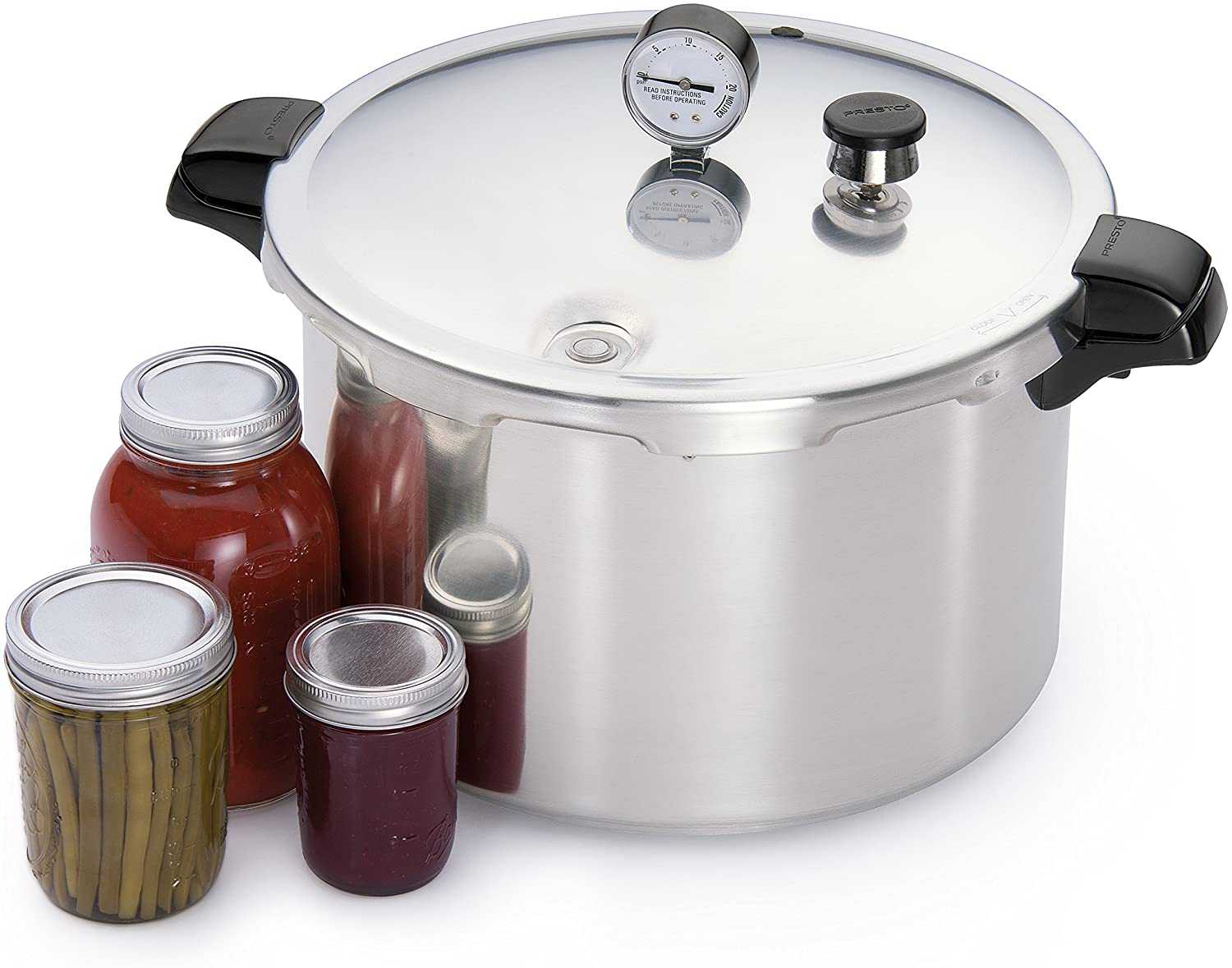 Presto 01755 16-Quart Aluminum canner Pressure Cooker. One Size. Silver
