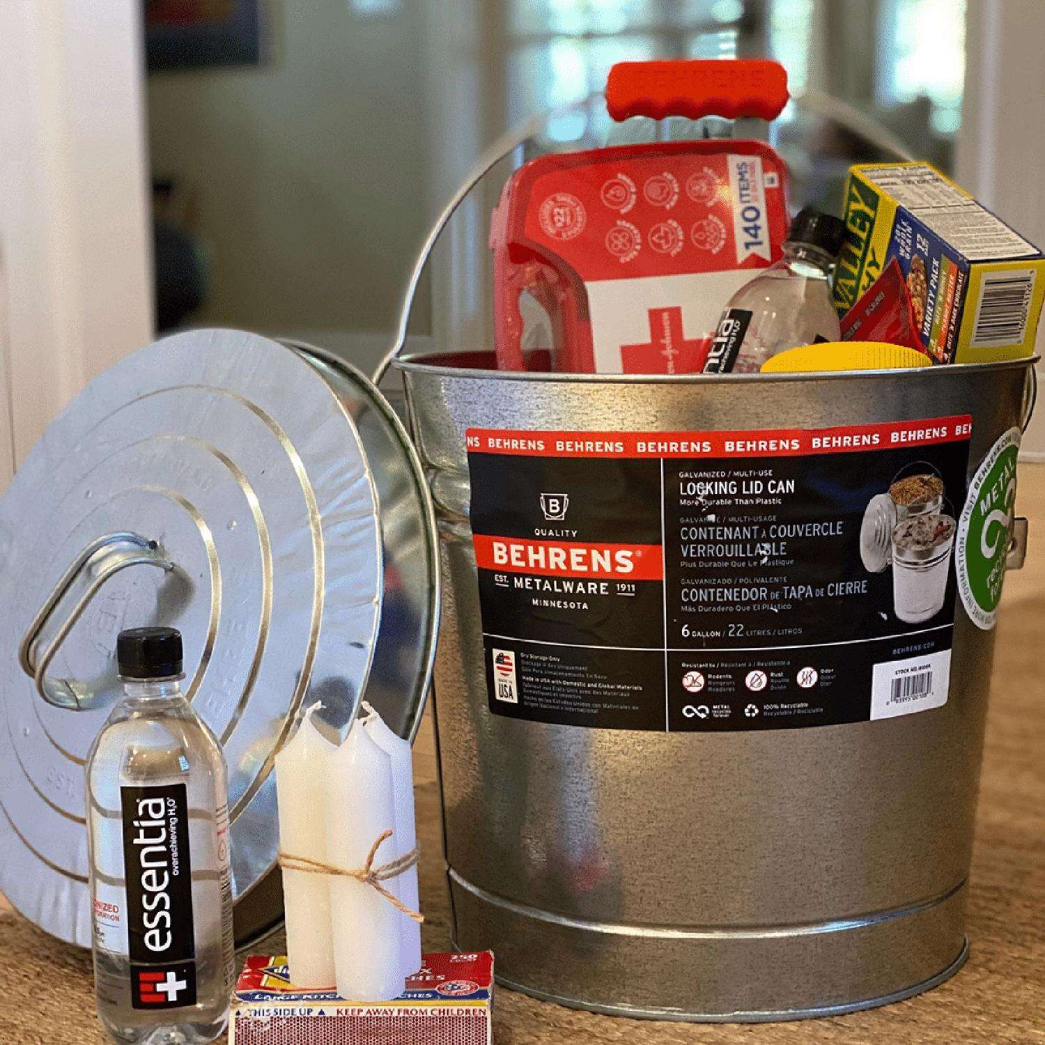 Behrens Gray Metal Pet Food Storage Container