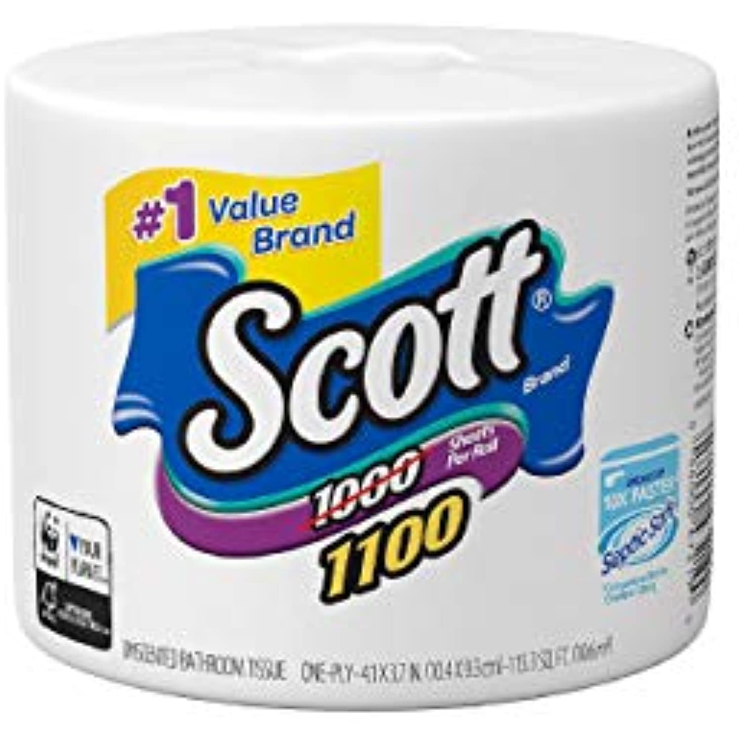 Scott 1100 Unscented Bath Tissue. 36 Rolls. 36 x 1100
