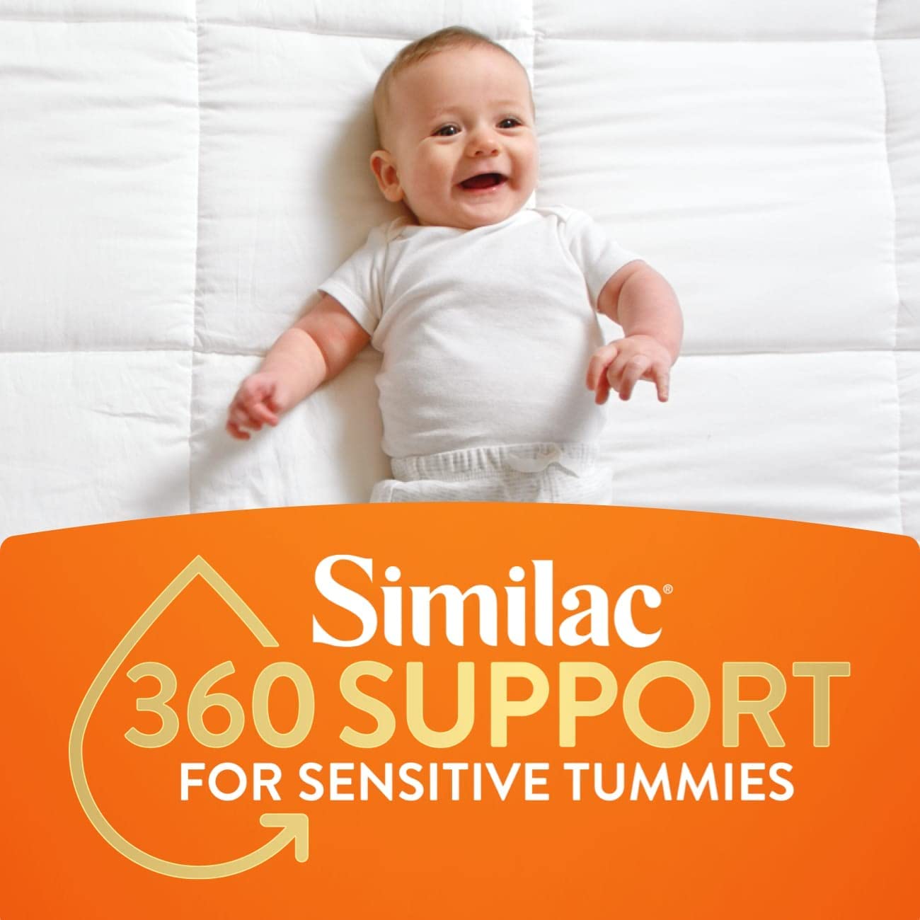 Similac 360 Total Care Sensitive Infant Formula. Baby Formula. Ready-to-Feed. 8 Fl Oz. Pack of 24