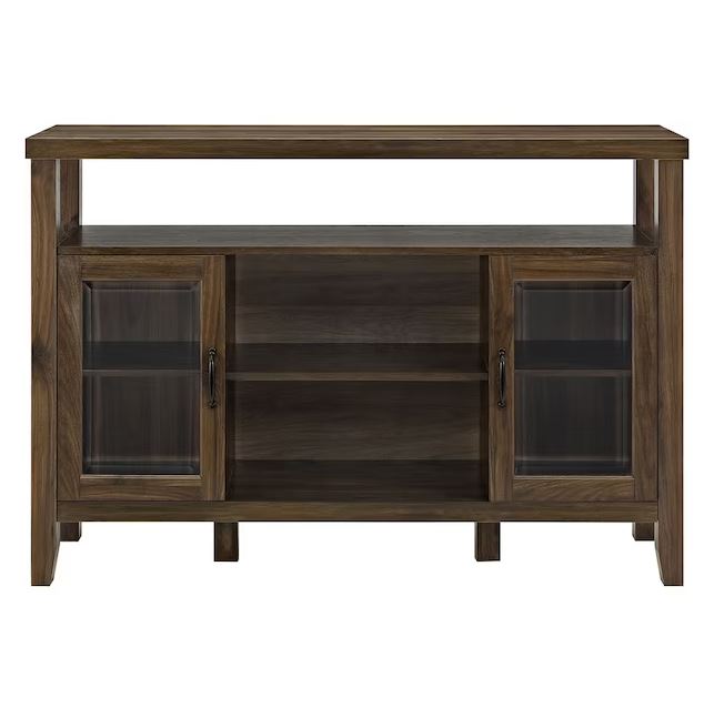 Walker Edison LWU52JORDW Transitional Dark Walnut TV Stand (Accommodates TVs up to 60-in)