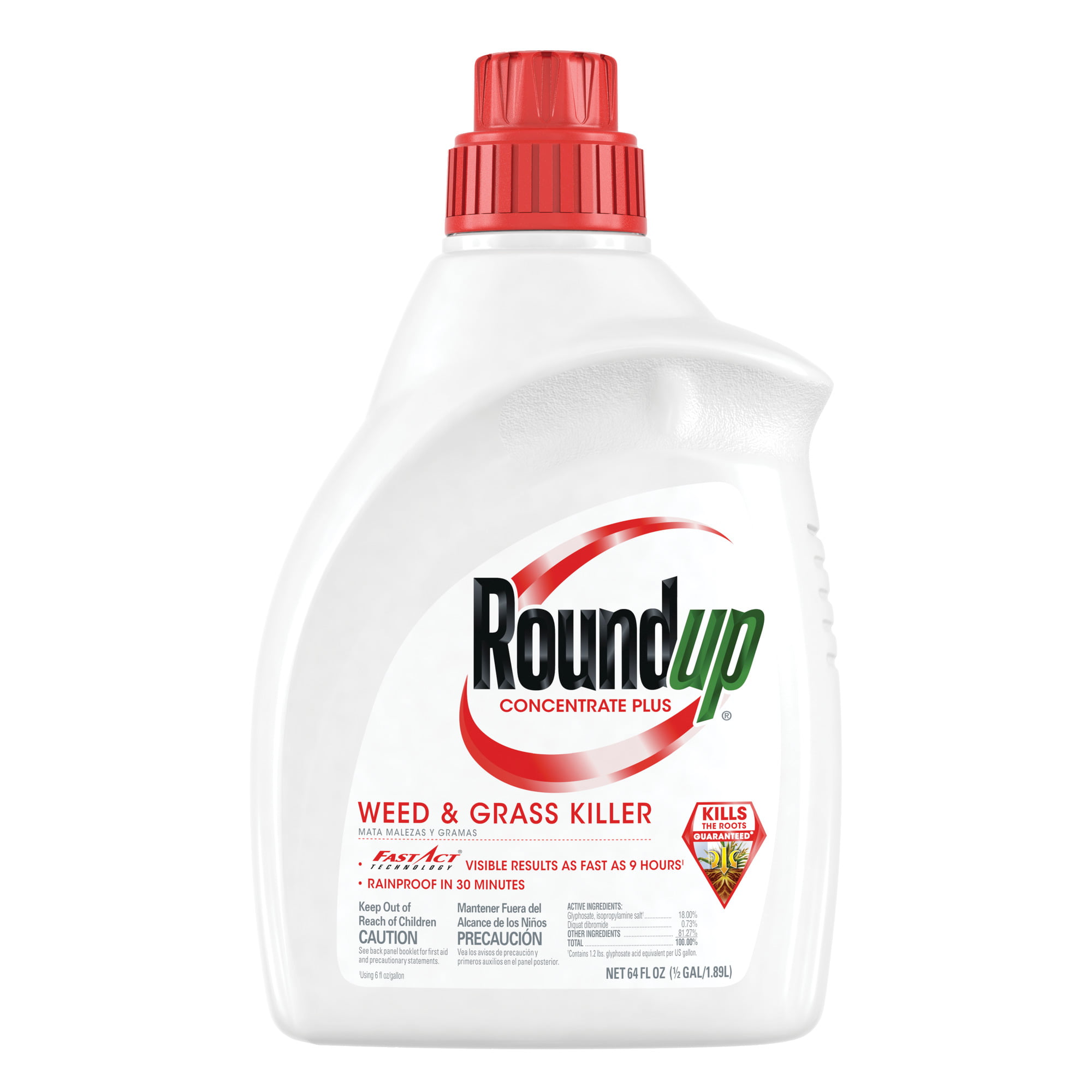 Roundup Concentrate Plus Weed and Grass Killer. 64 oz.