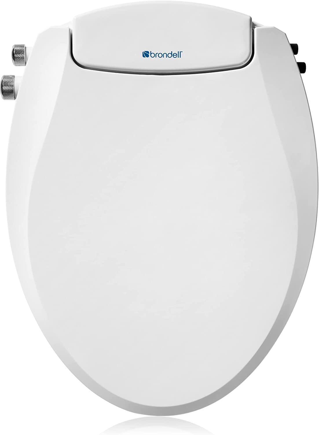 Brondell Bidet Toilet Seat. Non-Electric Swash Ecoseat. Fits Elongated Toilets. White - Dual Temperature. Dual Nozzle System - Bidet with Easy Installation. S102