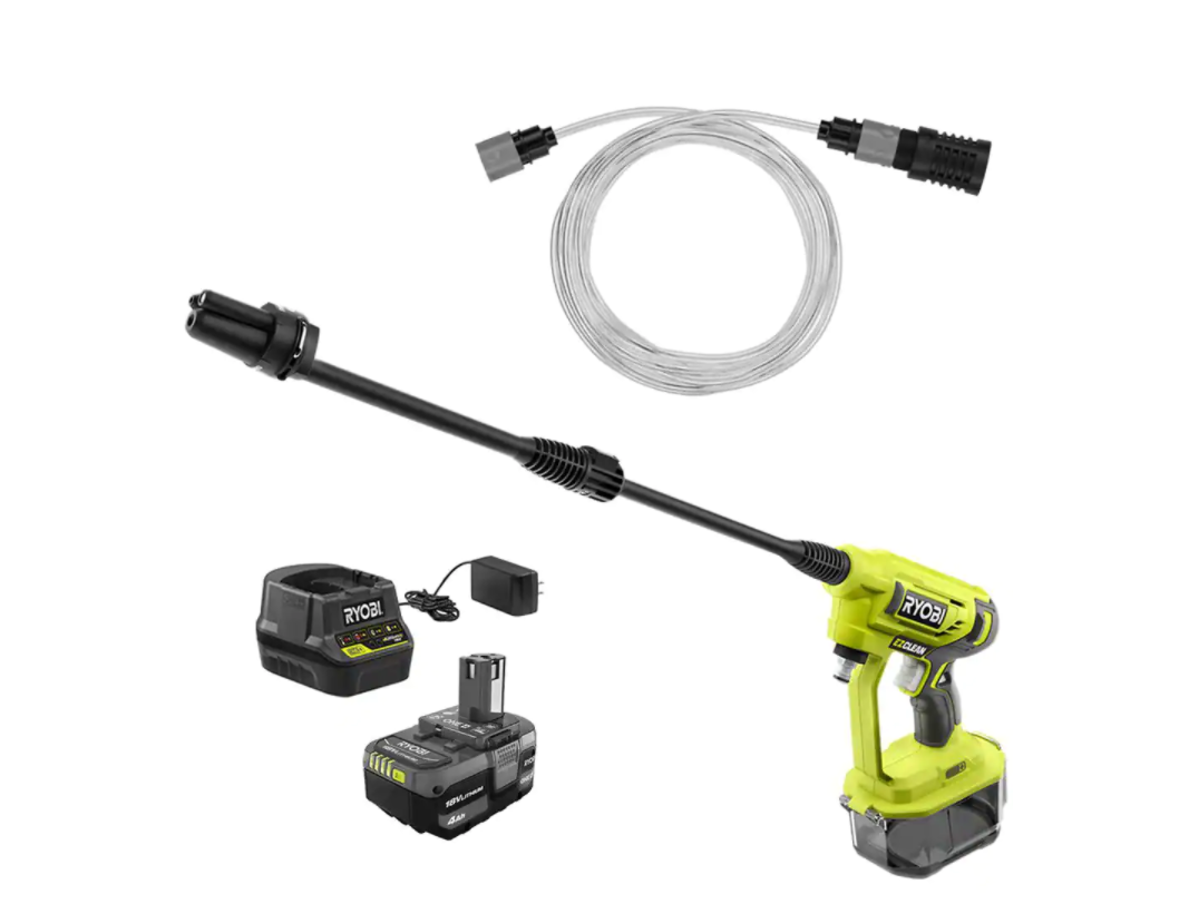 RYOBI RY120352K ONE+ 18V EZClean 320 PSI 0.8 GPM Cordless Cold Water Power Cleaner with Battery and Charger