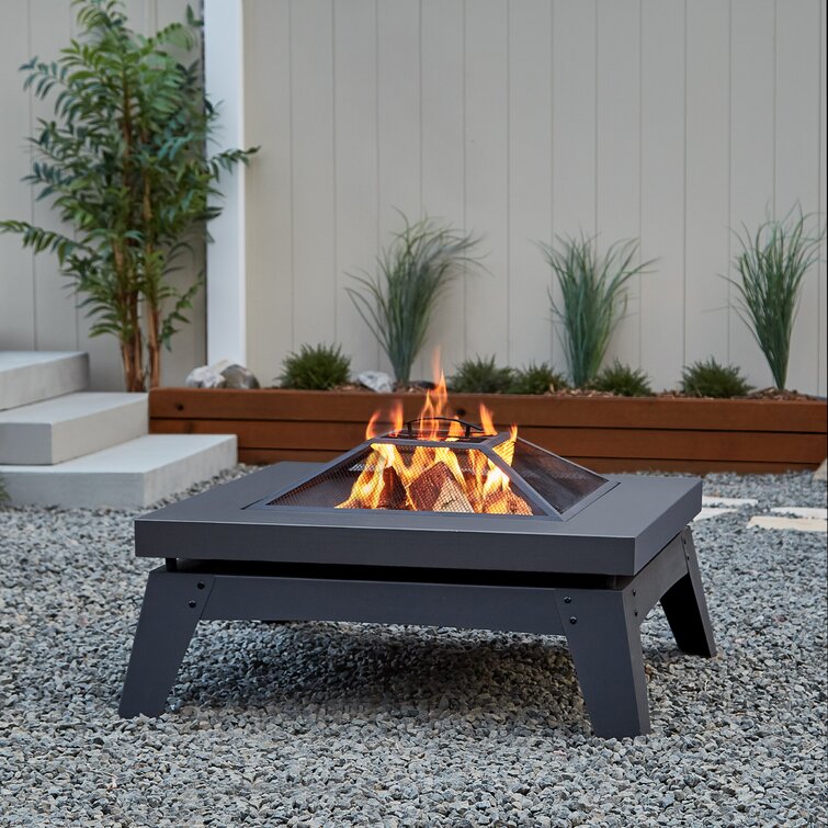 Breton Wood Burning Fire Pit by Real Flame