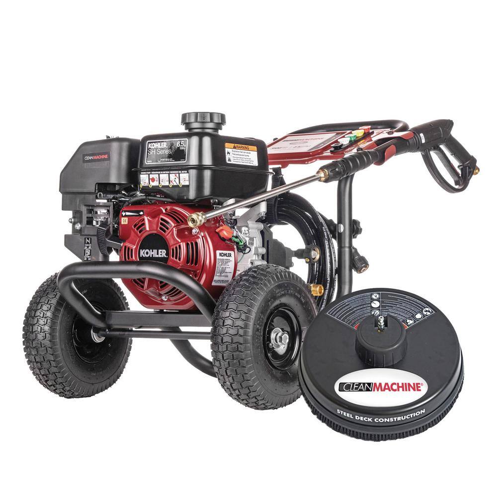 SIMPSON CM61118-S Clean Machine 3500 PSI 2.5 GPM Cold Gas Residential Pressure Washer with KOHLER SH270 Engine