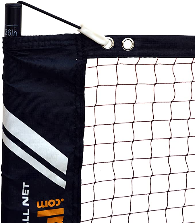 Rally Portable Light Pickleball Net - 20 Foot Lightweight Portable Pickleball Net and Frame - Regulation Height - Easy Set-up and Take Down (Enhanced Strength Steel Tube Frame + Net + Carry Bag)