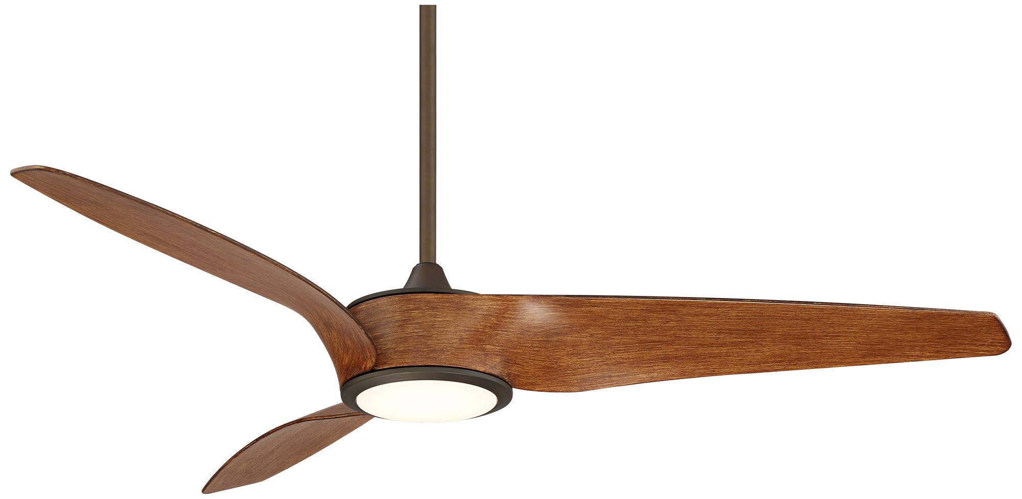 56″ Casa Vieja Modern Ceiling Fan with Dimmable LED Light Remote Oil Rubbed Bronze Koa Brown for Living Room Kitchen House Bedroom
