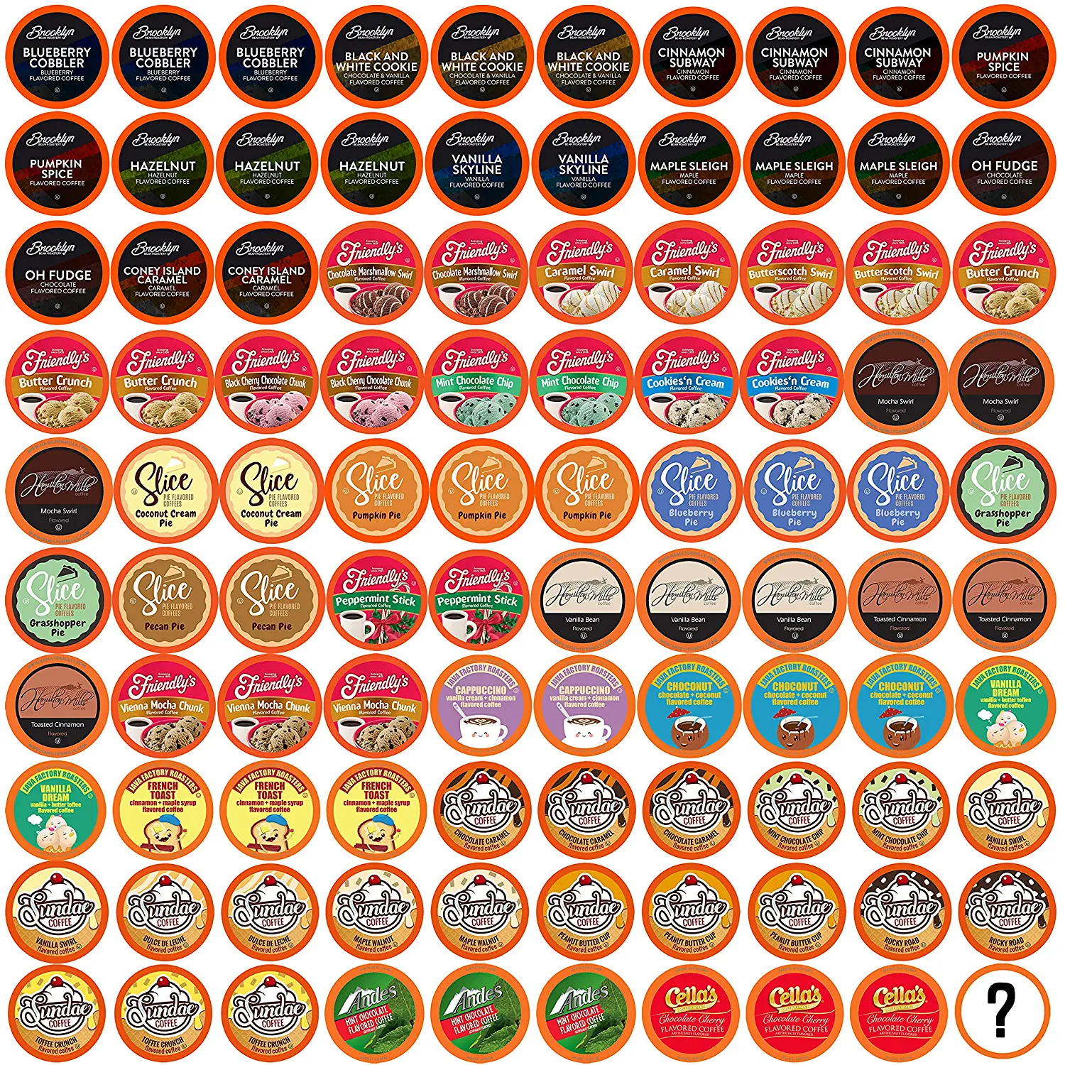 Two Rivers Coffee Pods Compatible with 2.0 Keurig K-Cup Brewers Assorted Flavored Coffee 100 Count (Pack of 1)