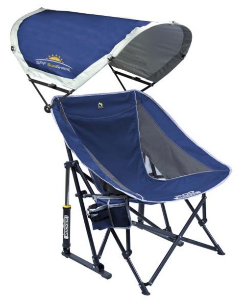 GCI Outdoor Pod Rocker With SunShade Camp Chair