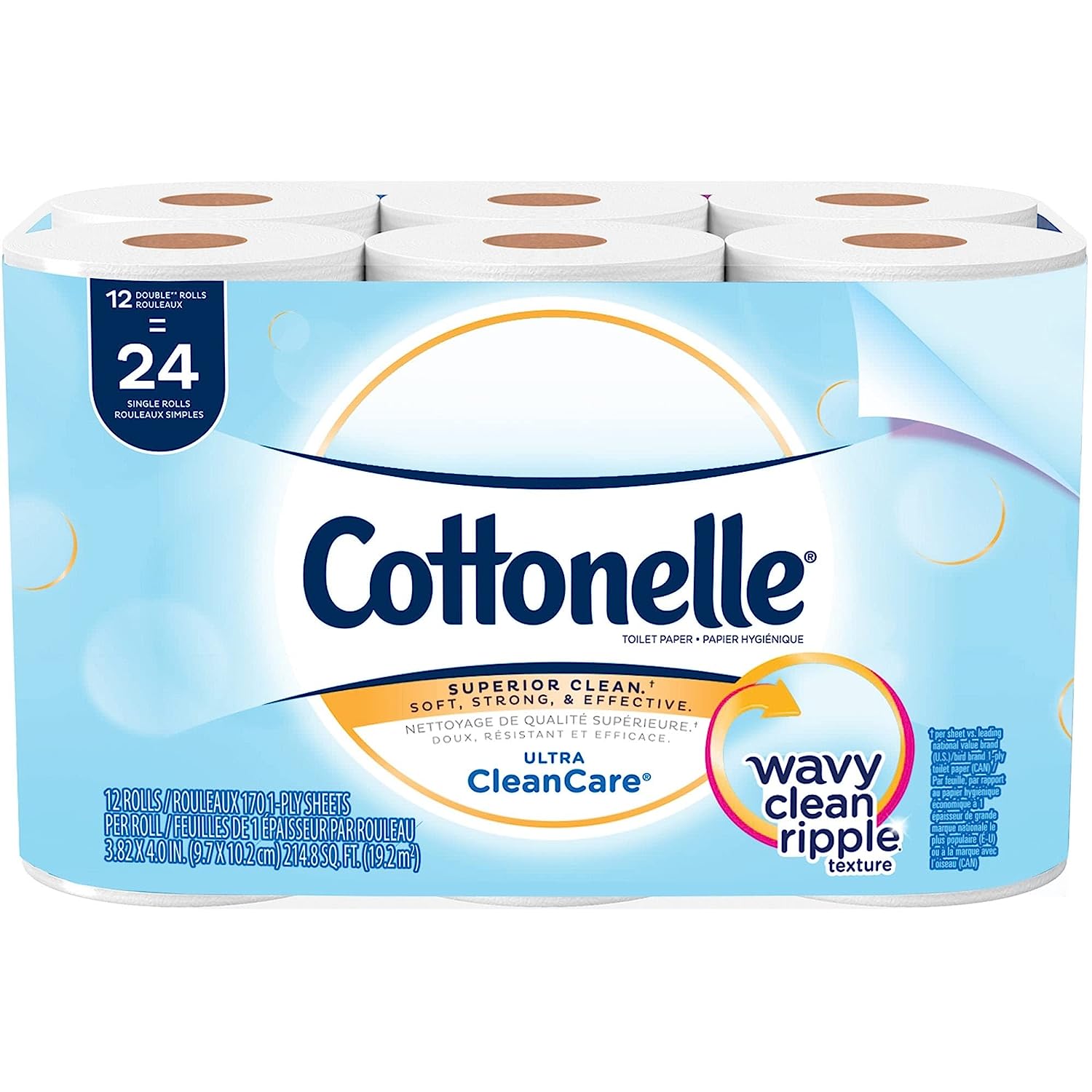 Cottonelle Professional Ultrasoft Bulk Toilet Paper for Business (12456). Standard Toilet Paper Rolls. 48 Rolls / Case for Business (4 Packs of 12)