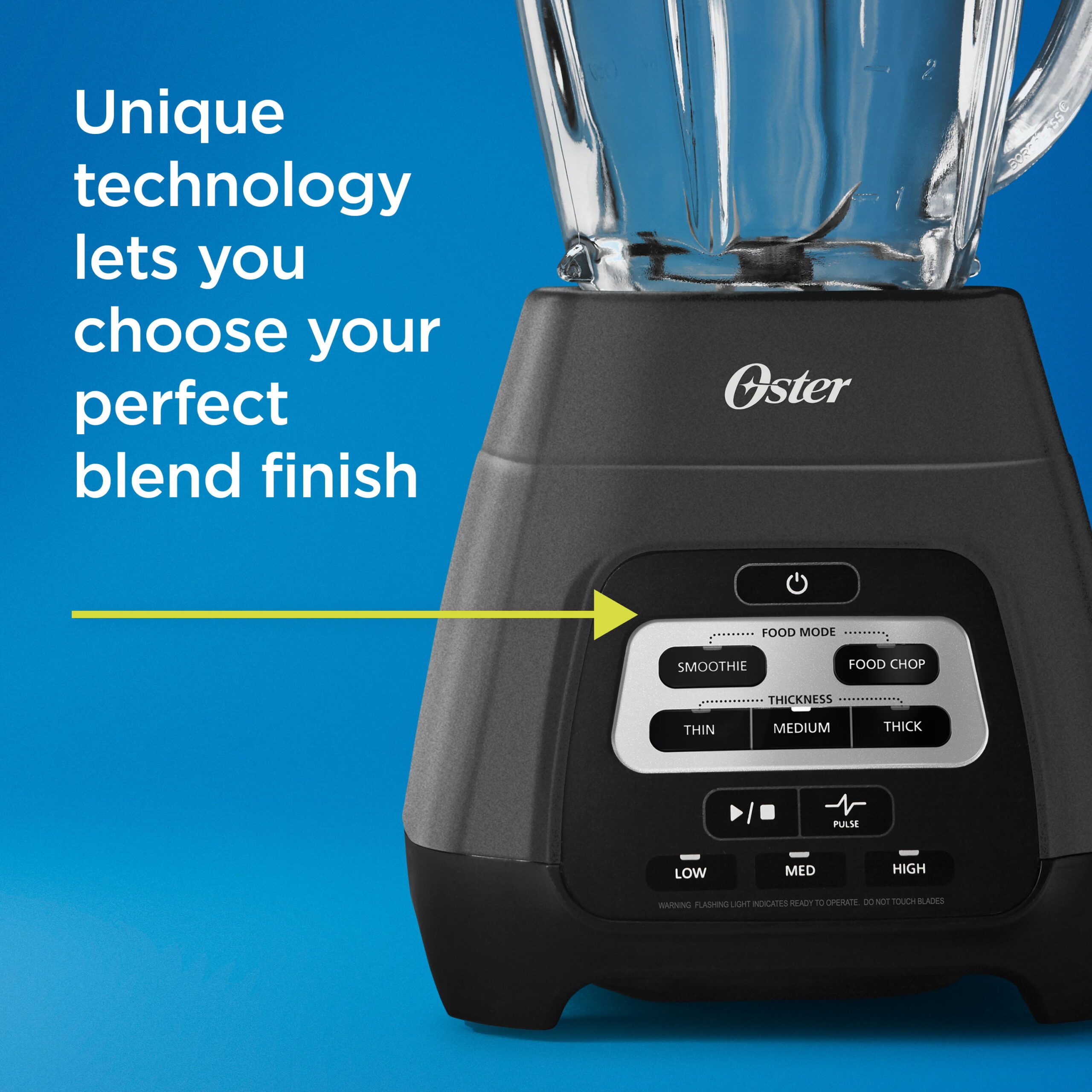 Oster Master Series Blender with Texture Select Settings. Blend-N-Go Cup and Glass Jar. Gray