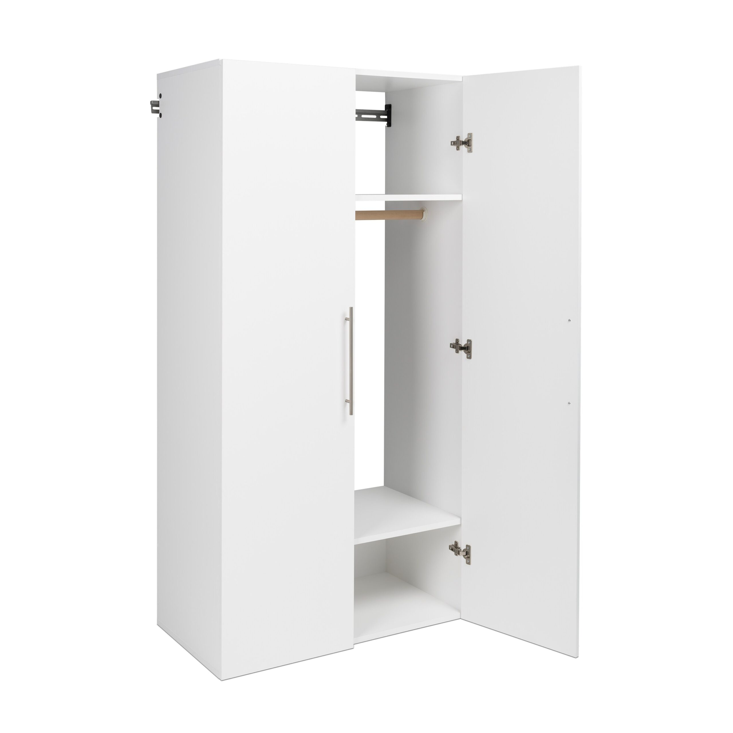 Prepac HangUps 36-in W x 72-in H Wood Composite White Wall-mount Utility Storage Cabinet