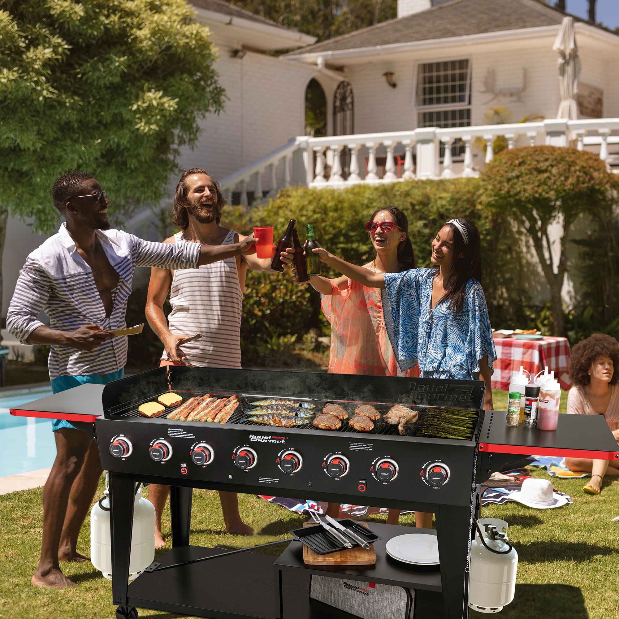 Royal Gourmet 8-Burner GB8003 Large Event Gas Grill. 104.000 BTU